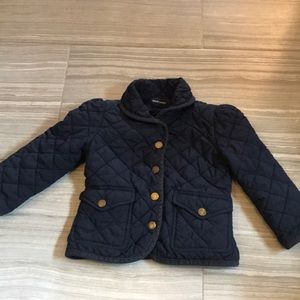 Ralph Lauren Barn Jacket Navy Quilted Coat 3T